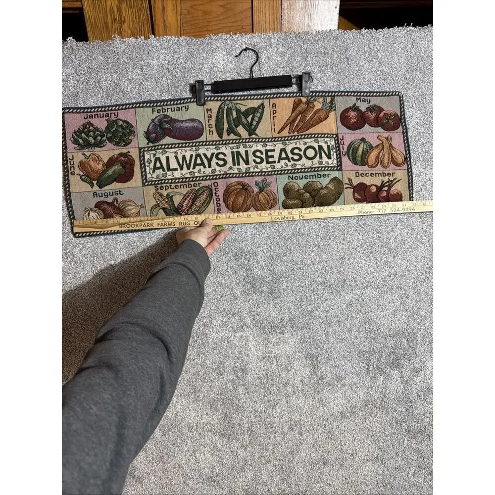 Cottagecore Always In Season Table Runner 32x12 Kitchen Decor Rustic Farmhouse